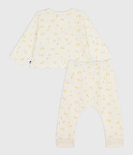 Load image into Gallery viewer, AW25 - A0ECS 01 CREAM YELLOW CARDIGAN FALL WINTER 2025/26 LONG SLEEVES NEWBORN OUTFITS
