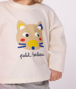 AW25 - A0EDV 01 WHITE FOX FALL WINTER 2025/26 LONG SLEEVES TEE