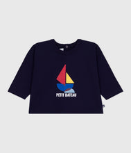 Load image into Gallery viewer, AW25 - A0EDV 03 NAVY FALL WINTER 2025/26 LONG SLEEVES SAILOR TOP
