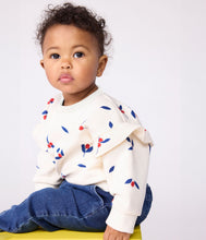 Load image into Gallery viewer, AW25 - A0EE4 01 WHITE MULTI FALL WINTER 2025/26 FLORAL LONG SLEEVES SWEATSHIRTS TOP
