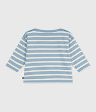 Load image into Gallery viewer, AW25 - A0EE8 02 BLUE WHITE FALL WINTER 2025/26 LONG SLEEVES STRIPES TEE TOP
