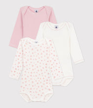 Load image into Gallery viewer, AW25 - A0EED 00 WHITE PINK BODYSUITS FALL WINTER 2025/26 HEARTS LONG SLEEVES NEWBORN
