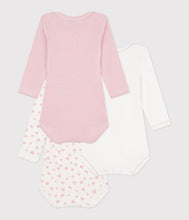 Load image into Gallery viewer, AW25 - A0EED 00 WHITE PINK BODYSUITS FALL WINTER 2025/26 HEARTS LONG SLEEVES NEWBORN

