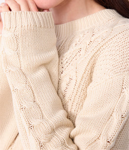 AW25 - A0EFT 03 CREAM LONG SLEEVES FALL WINTER 2025/26