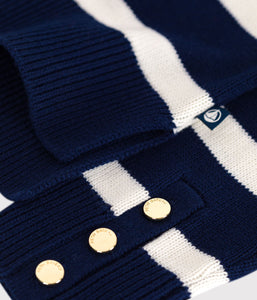 AW25 - A0EFU 01 NAVY WHITE LONG SLEEVES FALL WINTER 2025/26 ICONIC STRIPES TURTLENECK