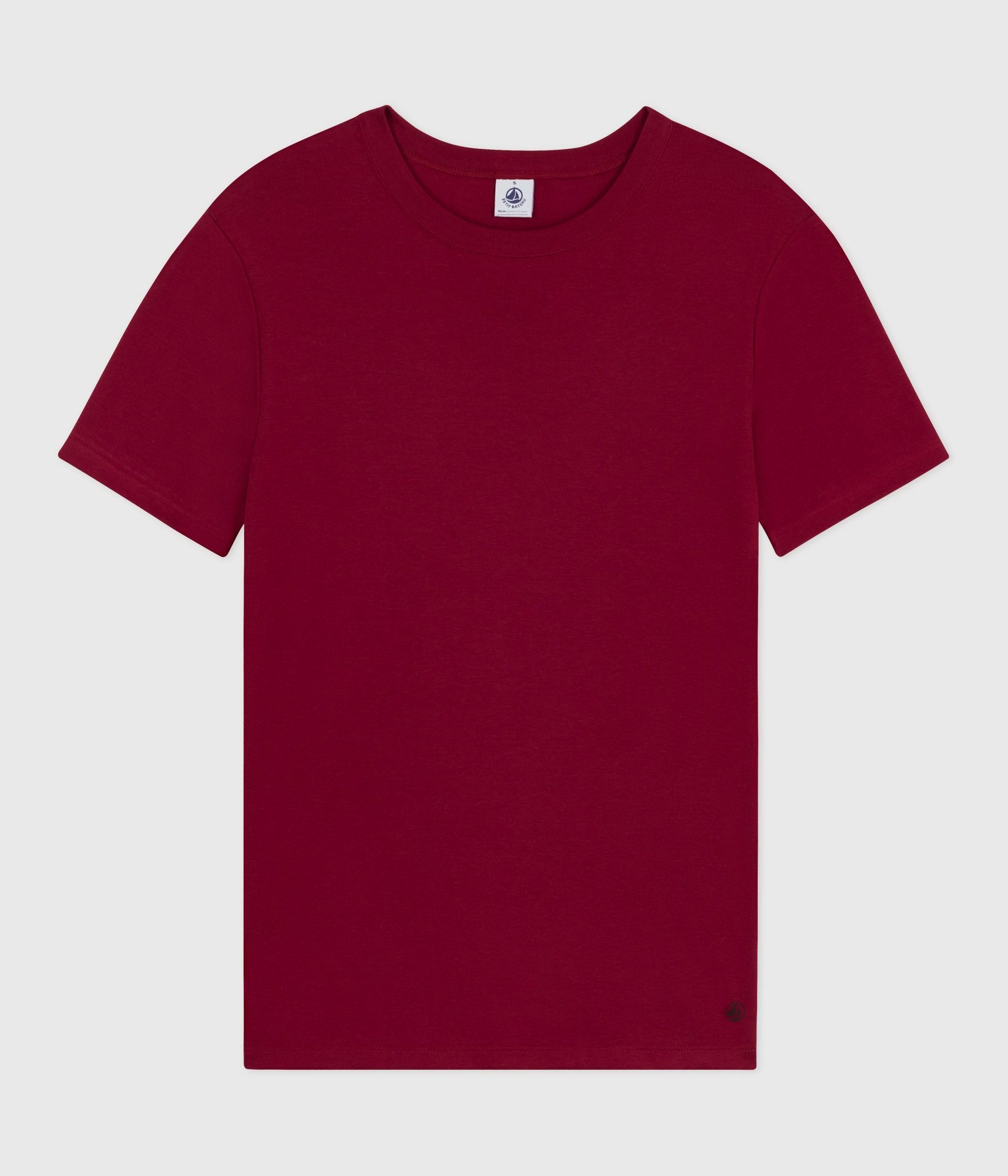 AW25 - A0EFX 01 BURGUNDY SHORT SLEEVES CREWNECK TEE FALL WINTER 2025/26