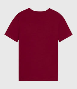 AW25 - A0EFX 01 BURGUNDY SHORT SLEEVES CREWNECK TEE FALL WINTER 2025/26