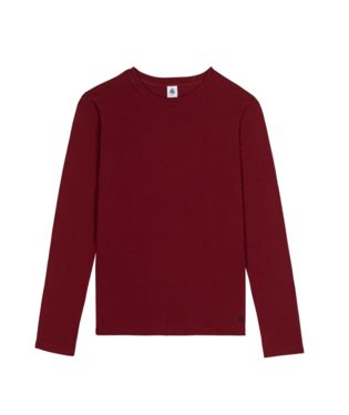 AW25 - A0EG0 01 BURGUNDY LONG SLEEVES CREWNECK TEE FALL WINTER 2025/26