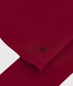 AW25 - A0EG0 01 BURGUNDY LONG SLEEVES CREWNECK TEE FALL WINTER 2025/26