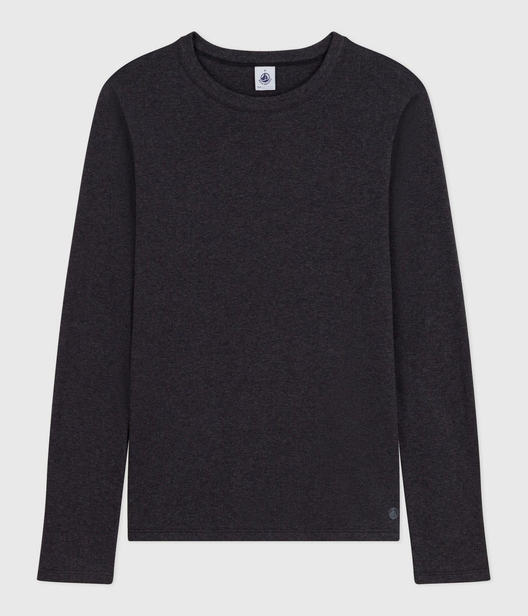AW25 - A0EG1 01 CHARCOAL LONG SLEEVES CREWNECK TEE FALL WINTER 2025/26 T-SHIRTS