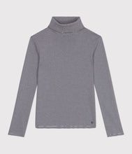 Load image into Gallery viewer, AW25 - A0EG3 01 NAVY WHITE LONG SLEEVES FALL WINTER 2025/26 STRIPES TURTLENECK
