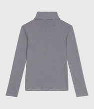 Load image into Gallery viewer, AW25 - A0EG3 01 NAVY WHITE LONG SLEEVES FALL WINTER 2025/26 STRIPES TURTLENECK
