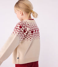 Load image into Gallery viewer, AW25 - A0EGM 01 CREAM RED CARDIGAN FALL WINTER 2025/26 HEARTS
