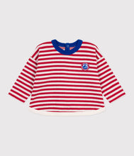 Load image into Gallery viewer, AW25 - A0EH4 01 RED WHITE FALL WINTER 2025/26 LONG SLEEVES STRIPES TEE TOP
