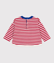 Load image into Gallery viewer, AW25 - A0EH4 01 RED WHITE FALL WINTER 2025/26 LONG SLEEVES STRIPES TEE TOP
