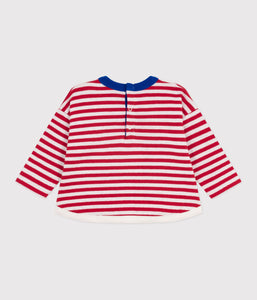 AW25 - A0EH4 01 RED WHITE FALL WINTER 2025/26 LONG SLEEVES STRIPES TEE TOP