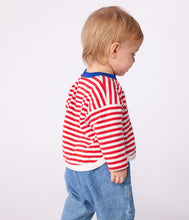 Load image into Gallery viewer, AW25 - A0EH4 01 RED WHITE FALL WINTER 2025/26 LONG SLEEVES STRIPES TEE TOP
