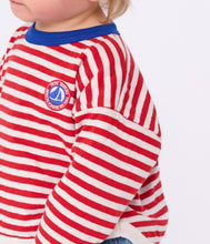 Load image into Gallery viewer, AW25 - A0EH4 01 RED WHITE FALL WINTER 2025/26 LONG SLEEVES STRIPES TEE TOP
