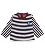 Load image into Gallery viewer, AW25 - A0EH4 02 NAVY WHITE FALL WINTER 2025/26 LONG SLEEVES STRIPES TOP
