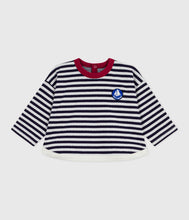 Load image into Gallery viewer, AW25 - A0EH4 02 NAVY WHITE FALL WINTER 2025/26 LONG SLEEVES STRIPES TOP
