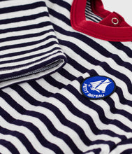 Load image into Gallery viewer, AW25 - A0EH4 02 NAVY WHITE FALL WINTER 2025/26 LONG SLEEVES STRIPES TOP
