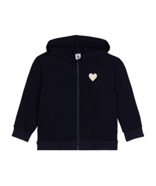 AW25 - A0EHJ 01 NAVY CARDIGAN FALL WINTER 2025/26 HEARTS HOODIE LONG SLEEVES