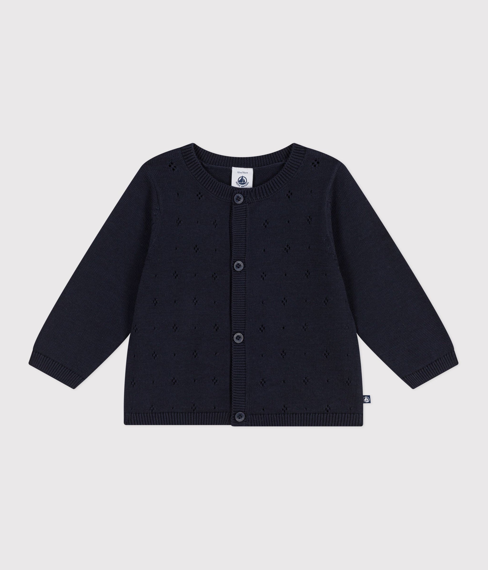 AW25 - A0EHK 01 NAVY CARDIGAN FALL WINTER 2025/26