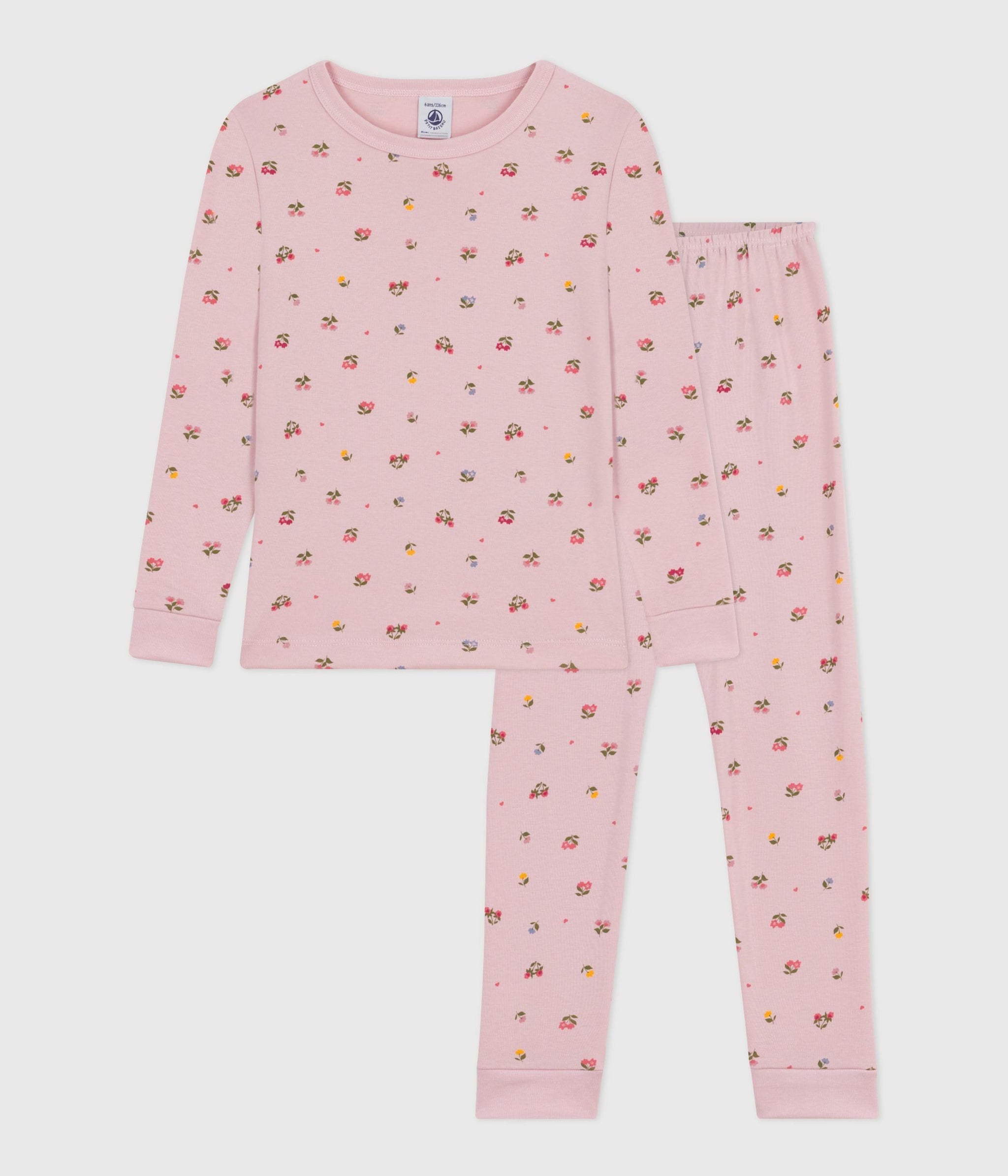 AW25 - A0EI7 PN 02 DUSTY PINK FALL WINTER 2025/26 FLORAL GIRL PAJAMAS