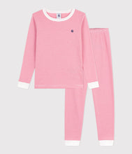 Load image into Gallery viewer, AW25 - A0EI9 01 PINK WHITE FALL WINTER 2025/26 LONG SLEEVES PYJAMAS STRIPES
