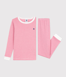 AW25 - A0EI9 01 PINK WHITE FALL WINTER 2025/26 LONG SLEEVES PYJAMAS STRIPES