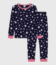 Load image into Gallery viewer, AW25 - A0EIB 01 NAVY FALL WINTER 2025/26 LONG SLEEVES PYJAMAS
