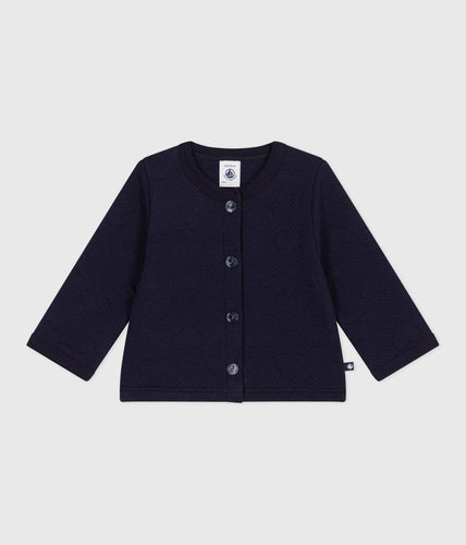 AW25 - A0EJR 01 NAVY CARDIGAN FALL WINTER 2025/26 HEARTS LONG SLEEVES TOP