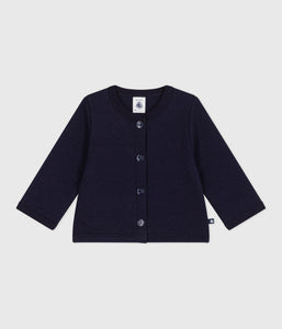AW25 - A0EJR 01 NAVY CARDIGAN FALL WINTER 2025/26 HEARTS LONG SLEEVES TOP