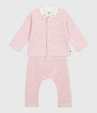 Load image into Gallery viewer, AW25 - A0EKS 01 PINK WHITE FALL WINTER 2025/26 FLORAL NEWBORN OUTFITS
