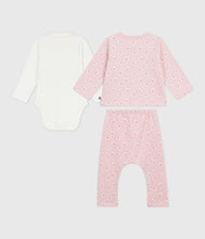 Load image into Gallery viewer, AW25 - A0EKS 01 PINK WHITE FALL WINTER 2025/26 FLORAL NEWBORN OUTFITS
