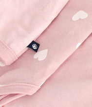 Load image into Gallery viewer, AW25 - A0EKX 01 PINK BODYSUITS CARDIGAN FALL WINTER 2025/26 HEARTS LONG SLEEVES NEWBORN OUTFITS
