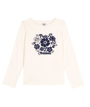 Load image into Gallery viewer, AW25 - A0ELR 01 WHITE FLOWER FALL WINTER 2025/26 FLORAL LONG SLEEVES T-SHIRTS
