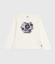 Load image into Gallery viewer, AW25 - A0ELR 01 WHITE FLOWER FALL WINTER 2025/26 FLORAL LONG SLEEVES T-SHIRTS
