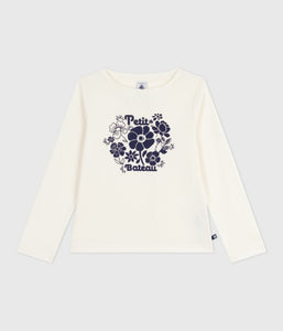 AW25 - A0ELR 01 WHITE FLOWER FALL WINTER 2025/26 FLORAL LONG SLEEVES T-SHIRTS