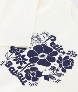 AW25 - A0ELR 01 WHITE FLOWER FALL WINTER 2025/26 FLORAL LONG SLEEVES T-SHIRTS