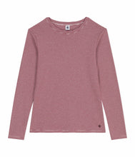 Load image into Gallery viewer, AW25 - A0EOD 01 BURGUNDY WHITE LONG SLEEVES CREWNECK TEE FALL WINTER 2025/26 STRIPES
