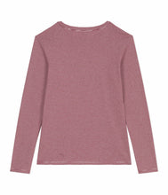 Load image into Gallery viewer, AW25 - A0EOD 01 BURGUNDY WHITE LONG SLEEVES CREWNECK TEE FALL WINTER 2025/26 STRIPES
