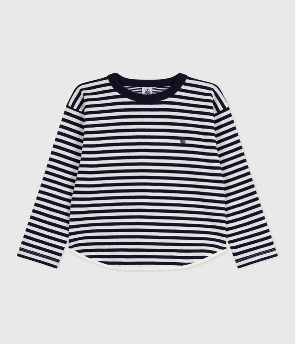 AW25 - A0EP0 01 NAVY WHITE FALL WINTER 2025/26 LONG SLEEVES STRIPES TSHIRTS