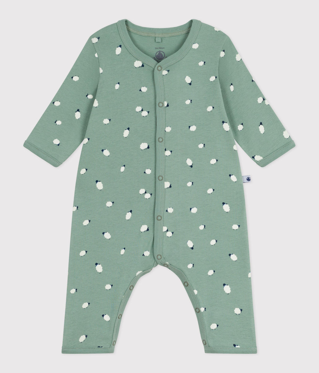 AW25 - A0EPW 01 GREEN WHITE FALL WINTER 2025/26 NEWBORN OUTFITS ROMPERS