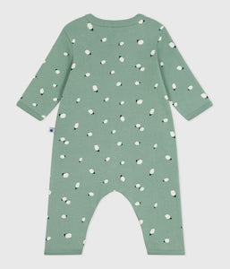 AW25 - A0EPW 01 GREEN WHITE FALL WINTER 2025/26 NEWBORN OUTFITS ROMPERS