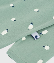 Load image into Gallery viewer, AW25 - A0EPW 01 GREEN WHITE FALL WINTER 2025/26 NEWBORN OUTFITS ROMPERS
