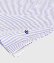 Load image into Gallery viewer, AW25 - A0ERH 01 WHITE LILAC LONG SLEEVES DRESSES FALL WINTER 2025/26 HOMEWEAR PYJAMAS STRIPES
