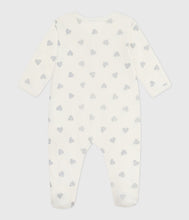 Load image into Gallery viewer, AW25 - A0ERJ 01 WHITE SILVER FALL WINTER 2025/26 HEARTS NEWBORN OUTFITS
