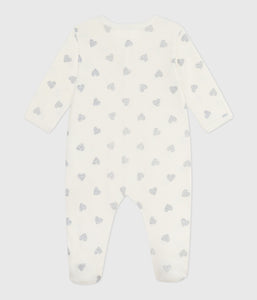 AW25 - A0ERJ 01 WHITE SILVER FALL WINTER 2025/26 HEARTS NEWBORN OUTFITS