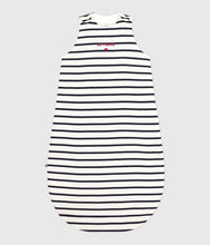 Load image into Gallery viewer, AW25 - A0EX4 01 WHITE NAVY ACCESSORIES BUNTING FALL WINTER 2025/26 NEWBORN SAILOR STRIPES
